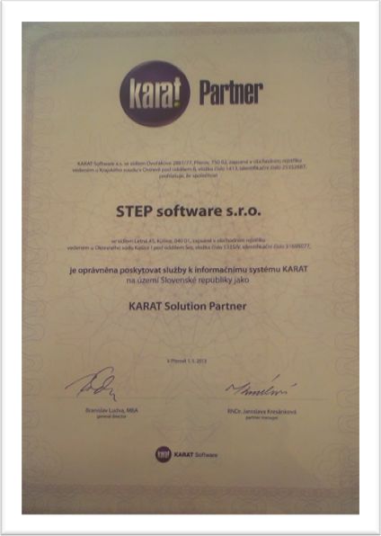 Karat Partner Certifikat